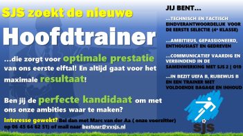 Vacature Alert! SJS Zoekt Hoofdtrainer