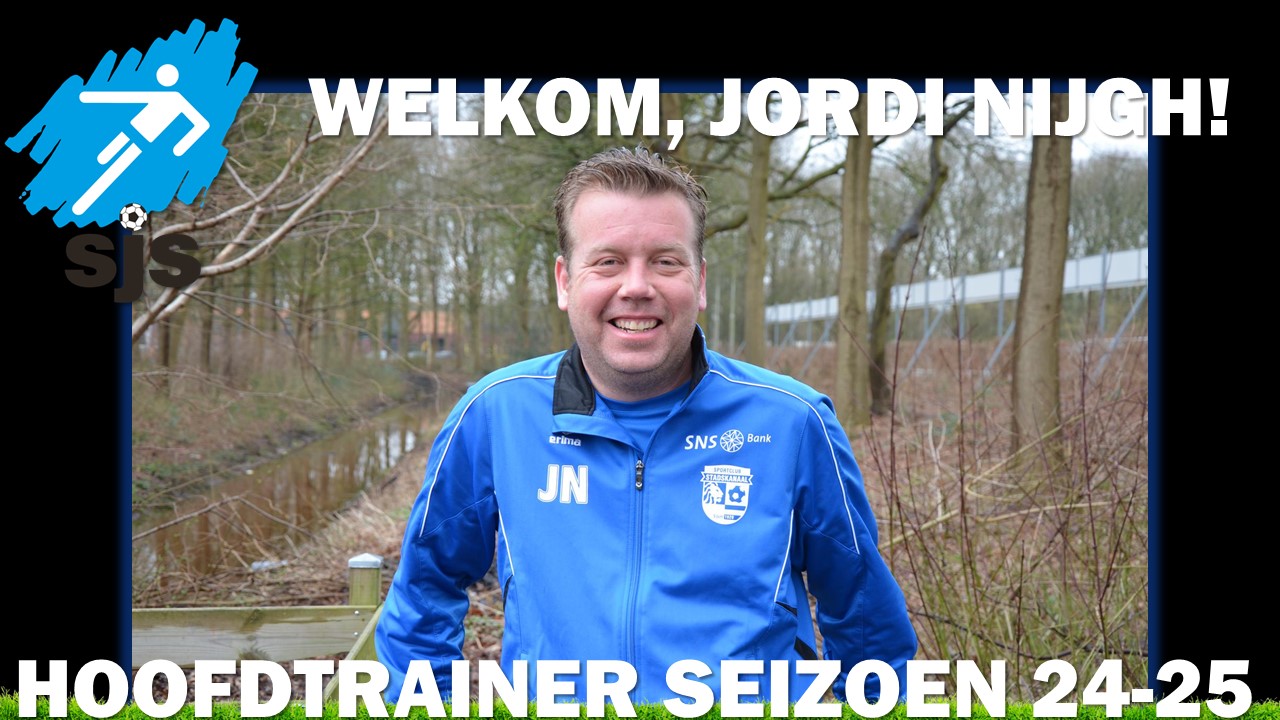 Jordi Nijgh, nieuwe hoofdtrainer bij SJS!