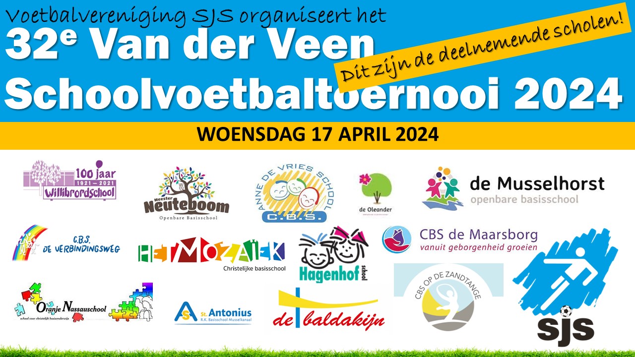 32e Van Der Veen Schoolvoetbaltoernooi 2024